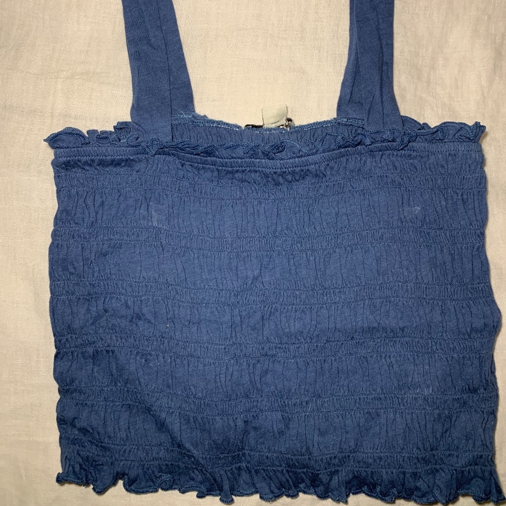 American Eagle Blue tube tank top with straps